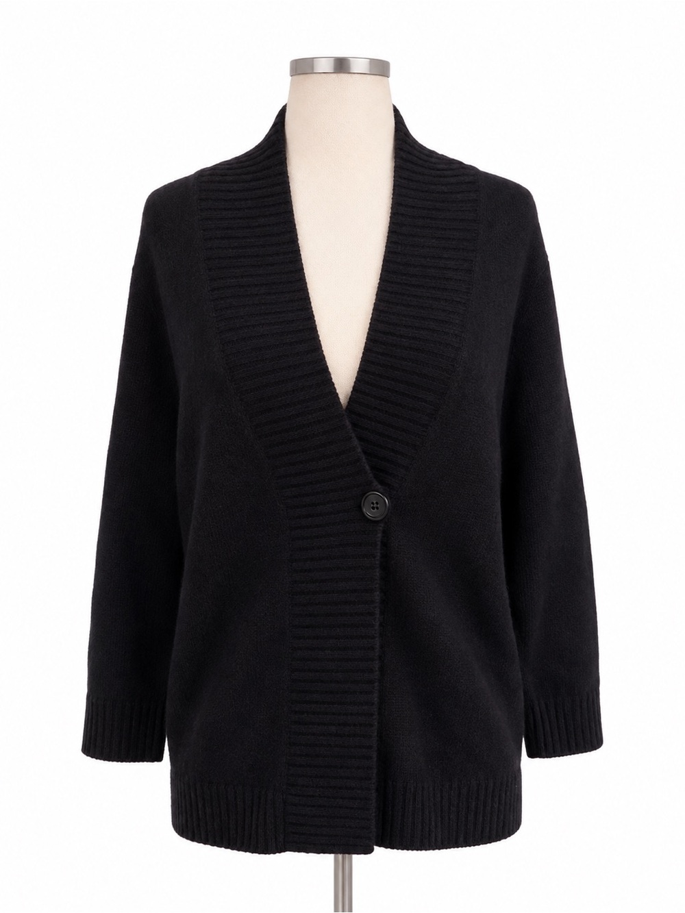 J. Crew Black Women's Cardigan Sweater Wool Cashmere Blend small